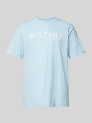 T-Shirt mit Label-Print Modell 'Hurry' von Mazine Blau - 4