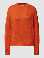 Gebreide pullover met ronde hals, model 'VALENTINA' van Modström Oranje - 38