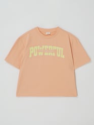 Boxy Fit T-Shirt mit Print  von s.Oliver RED LABEL Orange - 8