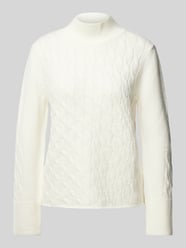 Gebreide pullover met ribboorden van monari - 15