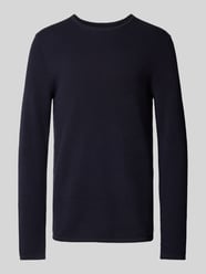 Regular Fit Strickpullover mit Strukturmuster von MCNEAL Blau - 14