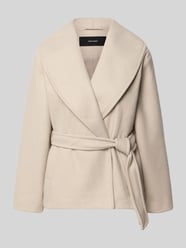 krój regular fit krótki płaszcz z wiązanym paskiem model 'ANNE' od VERO MODA - 13