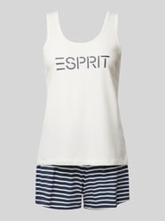 Pyjama mit elastischem Bund Modell 'MIA' von Esprit Beige - 8
