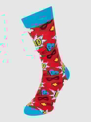 Sokken met all-over motief   van Happy Socks Rood - 43