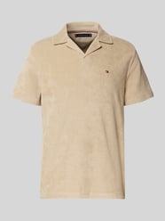 Regular fit poloshirt van katoenmix van Tommy Hilfiger Beige - 16