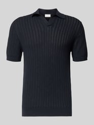 Poloshirt o kroju slim fit z mieszanki bawełny i lnu od Profuomo - 43