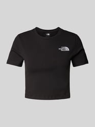 Cropped T-Shirt mit Label-Stitching von The North Face - 37