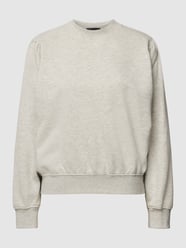 Sweatshirt mit geripptem Rundhalsausschnitt Modell 'Smeli' von Drykorn Grau - 43