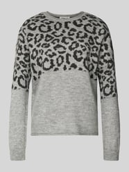 Regular Fit Strickpullover mit gerolltem Rundhalsausschnitt Modell 'JADE' von Only - 45