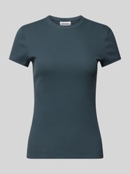T-Shirt in Ripp-Optik von WEEKDAY Grün - 7