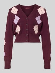 Regular Fit Strickjacke aus Baumwoll-Mix Modell 'GRACIE' von GUESS Bordeaux - 43