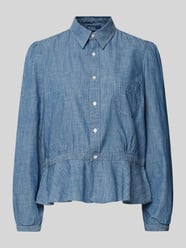 Jeansbluse mit Brusttasche von Polo Ralph Lauren Blau - 35
