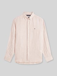 regular fit vrijetijdsoverhemd van puur linnen van Tommy Hilfiger Beige - 38