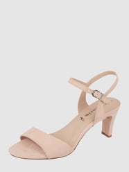 Sandalette in Veloursleder-Optik von Tamaris Beige - 39