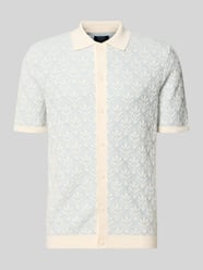 Strickshirt mit Polokragen und durchgehender Knopfleiste von MCNEAL - 18
