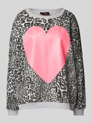 Sweatshirt mit Motiv-Print von miss goodlife Grau - 32