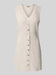 Getailleerde vrijetijdsjurk van mix van viscose en linnen model 'SIESTA' van ONLY Beige - 11