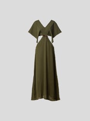 Maxikleid mit Fransen von Caravana Grün - 39
