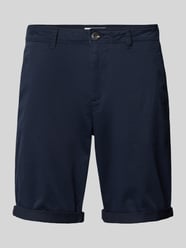 Slim Fit Chino-Shorts mit Eingrifftaschen von Tom Tailor Blau - 11