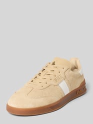 Sneakers van leer met veters Model 'HERITAGE AERA' van Polo Ralph Lauren Beige - 26