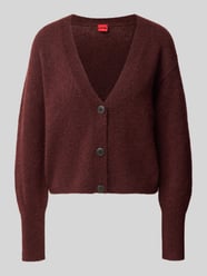 Cardigan aus Wolle mit Logo-Detail Modell 'Sirala' von HUGO Bordeaux - 1