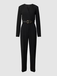 Jumpsuit mit V-Ausschnitt Modell 'TAYLOR' von Mango Schwarz - 47