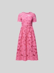 Midikleid mit Lochstickerei von Self-Portrait Pink - 36