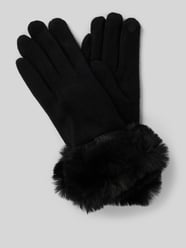 Slim fit handschoenen van wolmix met imitatiebont van EEM - 40