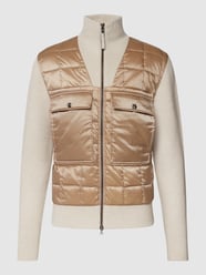 Jacke mit Einsätzen in Strickoptik Modell 'GARRET' von BOGNER Weiß - 6