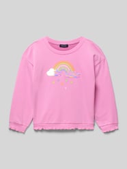 Regular Fit Sweatshirt mit Allover-Motiv-Print von Blue Seven - 7