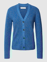 Gebreid jack met V-hals van Marc O'Polo Blauw / turquoise - 10