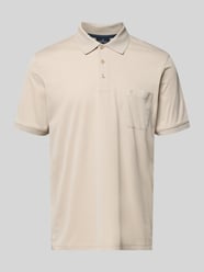 Relaxed Fit Poloshirt aus Baumwoll-Mix von RAGMAN Beige - 25