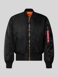 Bomberjacke mit Pattentaschen und Label-Applikation von Alpha Industries - 13
