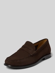 Loafersy z naturalnej skóry bydlęcej model 'TEVAN_MOCC' od BOSS - 24