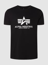 T-Shirt mit Logo-Print von Alpha Industries Schwarz - 37