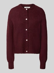 Cardigan mit Alpaka-Anteil und Rundhalsausschnitt Modell 'OTIA' von b.young Bordeaux - 2