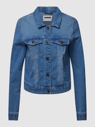 Jeansjack met borstzakken, model 'DEBRA' van Noisy May Blauw - 18