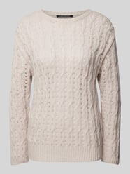 Gebreide pullover van wolmix met ronde hals van Luisa Cerano - 3