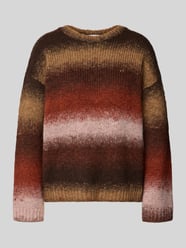 Gebreide pullover in all-over look met ronde hals van MORE & MORE - 36