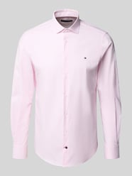 Slim Fit Businesshemd aus hochwertigem Baumwoll-Mix von Tommy Hilfiger Tailored Pink - 12