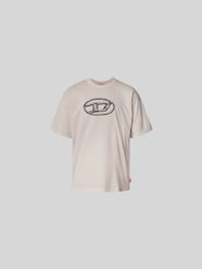 T-Shirt mit Label-Detail von Diesel Beige - 15