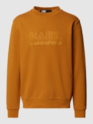 Sweatshirt met labelprint van Karl Lagerfeld Bruin - 3