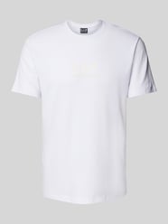 T-Shirt mit Label-Print von EA7 Emporio Armani Weiß - 30