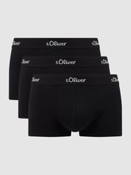 Trunks mit Stretch-Anteil im 3er-Pack  von s.Oliver RED LABEL Schwarz - 1