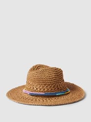 Kapelusz słomiany ze słomy papierowej model ‘CROCHEFEDORA’ od Esprit Beżowy - 36