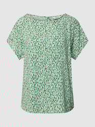 Blouseshirt met all-over motief, model 'BY Josa' van B.Young Groen - 20