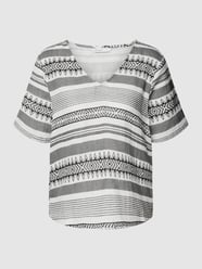 Blouseshirt met streepmotief, model 'NORA' van Only Zwart - 28
