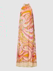 Maxikleid aus Viskose mit Allover-Muster Modell 'Pucci' von Ana Alcazar Gelb - 35