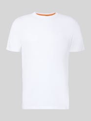 T-shirt o kroju regular fit z teksturowanej bawełny Model 'TEGOOD' od BOSS Orange - 1
