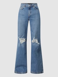 High Waist Jeans mit Stretch-Anteil Modell 'Holly' von Pieces Blau / Türkis - 27